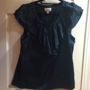 Ann Taylor Loft Dark Teal Blue Top